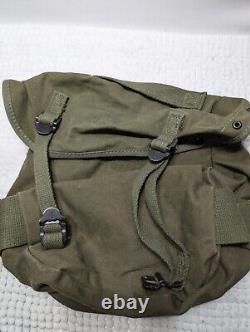 Lot of 4 Vintage Military Army Green Canvas Bags Various WWII Vietnam