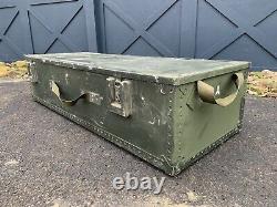 Lot of 6 Military Surplus Footlocker Trunk Vintage Army Case Industrial Storage