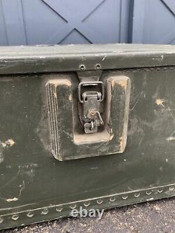 Lot of 6 Military Surplus Footlocker Trunk Vintage Army Case Industrial Storage