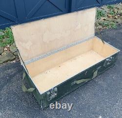 Lot of 6 Military Surplus Footlocker Trunk Vintage Army Case Industrial Storage