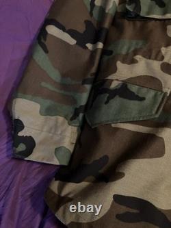 M-65 Field Jacket Made In USA MediumRegular Genuine Surplus Woodland Camo