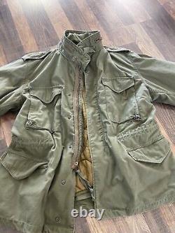 M65 Field Jacket Cold Weather Military Surplus OG 107 size Small With Liner