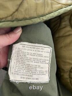 M65 Field Jacket Cold Weather Military Surplus OG 107 size Small With Liner