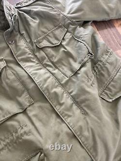 M65 Field Jacket Cold Weather Military Surplus OG 107 size Small With Liner