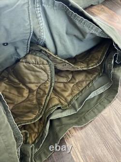 M65 Field Jacket Cold Weather Military Surplus OG 107 size Small With Liner