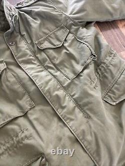 M65 Field Jacket Cold Weather Military Surplus OG 107 size Small With Liner