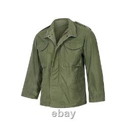 M65 Jacket Genuine US Army Surplus Vintage Military War Combat Field Coat Olive