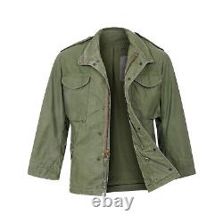 M65 Jacket Genuine US Army Surplus Vintage Military War Combat Field Coat Olive