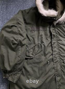 M65 Parka US Army Fishtail Military Extreme Cold Weather Vtg Issue Mod