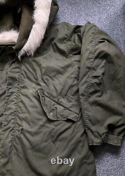 M65 Parka US Army Fishtail Military Extreme Cold Weather Vtg Issue Mod