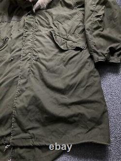 M65 Parka US Army Fishtail Military Extreme Cold Weather Vtg Issue Mod