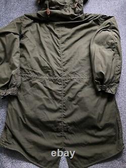 M65 Parka US Army Fishtail Military Extreme Cold Weather Vtg Issue Mod