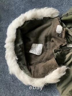 M65 US ARMY ECW FISHTAIL PARKA Medium Vtg Mod Military Issue Original Fur Hood