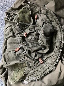 M65 US ARMY ECW FISHTAIL PARKA Medium Vtg Mod Military Issue Original Fur Hood