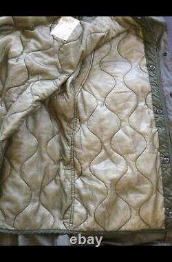 M65 US ARMY ECW FISHTAIL PARKA Medium Vtg Mod Military Issue Original Fur Hood