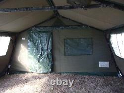 MILITARY 16x16 FRAME TENT CAMPING HUNTING REGULAR CANVAS WITH STOVE JACK US ARMY