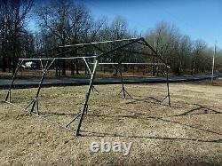 MILITARY 16x16 FRAME TENT CAMPING HUNTING VINYL CANVAS WITH STOVE JACK US ARMY