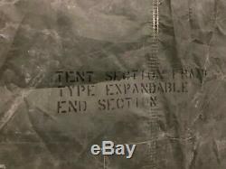 MILITARY 16x16 FRAME TENT SURPLUS US ARMY. END SECTION ONLY