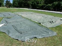 MILITARY 16x16 FRAME TENT SURPLUS US ARMY. NO FRAMES INCLUDED CAMPING HUNTING