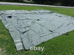 MILITARY 16x16 FRAME TENT SURPLUS US ARMY. NO FRAMES INCLUDED CAMPING HUNTING