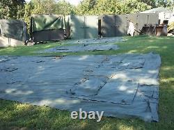 MILITARY 16x16 FRAME TENT SURPLUS US ARMY. NO FRAMES INCLUDED CAMPING HUNTING