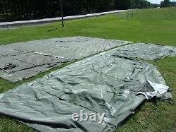 MILITARY 16x16 FRAME TENT SURPLUS US ARMY. NO FRAMES INCLUDED CAMPING HUNTING