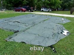 MILITARY 16x16 FRAME TENT SURPLUS US ARMY. NO FRAMES INCLUDED CAMPING HUNTING