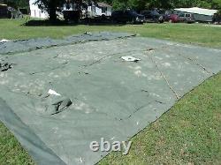 MILITARY 16x16 FRAME TENT SURPLUS US ARMY. NO FRAMES INCLUDED CAMPING HUNTING