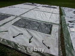 MILITARY 16x16 FRAME TENT SURPLUS US ARMY. NO FRAMES INCLUDED CAMPING HUNTING