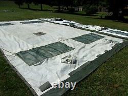 MILITARY 16x16 FRAME TENT SURPLUS US ARMY. NO FRAMES INCLUDED CAMPING HUNTING