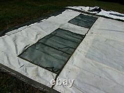 MILITARY 16x16 FRAME TENT SURPLUS US ARMY. NO FRAMES INCLUDED CAMPING HUNTING