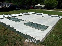 MILITARY 16x16 FRAME TENT SURPLUS US ARMY. NO FRAMES INCLUDED CAMPING HUNTING