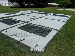 MILITARY 16x16 FRAME TENT SURPLUS US ARMY. NO FRAMES INCLUDED CAMPING HUNTING