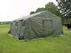 Military Base X Tent 305 +floor+ Stakes Green 18x25 Ft-450 Sq Ft Surplus Army