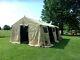 Military Base X Tent 305+stakes Tan 18x 25 Ft 450 Sq Ft Surplus Army- Very Dirty