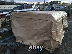 MILITARY NOS TAN TRUCK FRAME & COVER TARP 8 x 14.5 x 4 MTV M1083 5 TON US ARMY