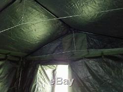 MILITARY SURPLUS 11x11 COMMAND POST TENT +FLOOR+ 2 TABLES+LINER+4 BOARDS. ARMY