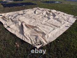MILITARY SURPLUS 11x11 COMMAND POST TENT ROOF -NO FRAME INCLUDED US ARMY MILITARY SURPLUS 11x11 COMMAND POST TENT ROOF -NO FRAME INCLUDED US ARMY