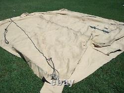 MILITARY SURPLUS 11x11 COMMAND POST TENT SKIN- ROOF - TAN GOOD US ARMY