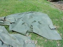 MILITARY SURPLUS 11x11 COMMAND POST TENT SKIN WALL GREEN-ENTRANCE WALL DOOR ARMY