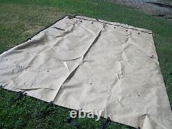 MILITARY SURPLUS 11x11 COMMAND POST TENT SKIN WALL- TAN -PLAIN WALL V-GOOD ARMY