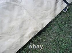 MILITARY SURPLUS 11x11 COMMAND POST TENT SKIN WALL- TAN -PLAIN WALL V-GOOD ARMY