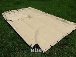 MILITARY SURPLUS 11x11 COMMAND POST TENT SKIN WALL TAN -WINDOW WALL US ARMY