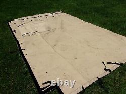 MILITARY SURPLUS 11x11 COMMAND POST TENT SKIN WALL TAN -WINDOW WALL US ARMY