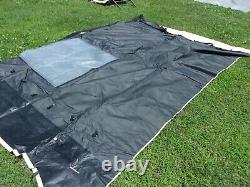 MILITARY SURPLUS 11x11 COMMAND POST TENT SKIN WALL TAN -WINDOW WALL US ARMY