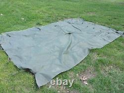 MILITARY SURPLUS 11x11 COMMAND POST TENT SKIN WALL. WINDOW WALL. DAMAGED- ARMY