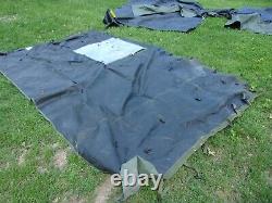 MILITARY SURPLUS 11x11 COMMAND POST TENT SKIN WALL. WINDOW WALL. DAMAGED- ARMY