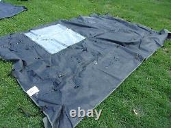 MILITARY SURPLUS 11x11 COMMAND POST TENT SKIN WALL. WINDOW WALL. DAMAGED- ARMY