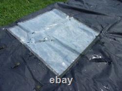 MILITARY SURPLUS 11x11 COMMAND POST TENT SKIN WALL. WINDOW WALL. DAMAGED- ARMY