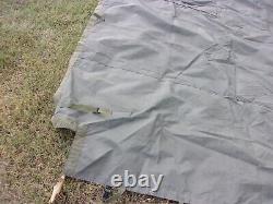 MILITARY SURPLUS 11x11 COMMAND POST TENT SKIN WALL. WINDOW WALL GOOD US ARMY